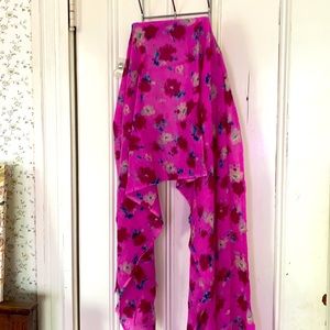 Vibrant J. Crew scarf or shawl.